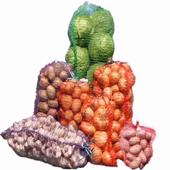 PE Raschel Mesh Bag для сельскохозяйственной упаковки фруктов и овощей из картофеля и лука
