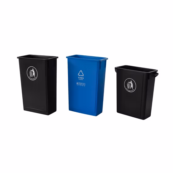 Логотип мусорного бака на 90 л, тонкие пластиковые мусорные баки на 23 галлона